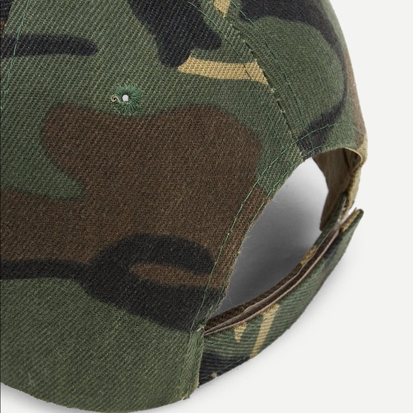 Camo camouflage baseball cap hat green - Picture 4 of 5